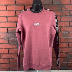 San‎ Francisco Women's Small Maroon "Savage" Sweatshirt – Casual, Streetwear